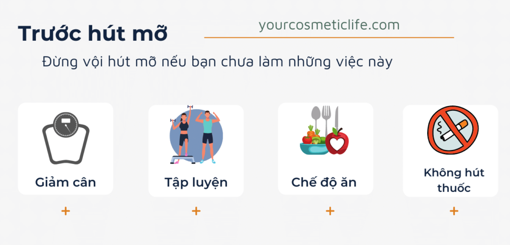 Trước khi hút mỡ cần làm gì
