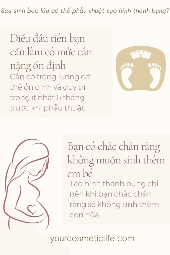 Tạo hình thành bụng sau sinh em bé